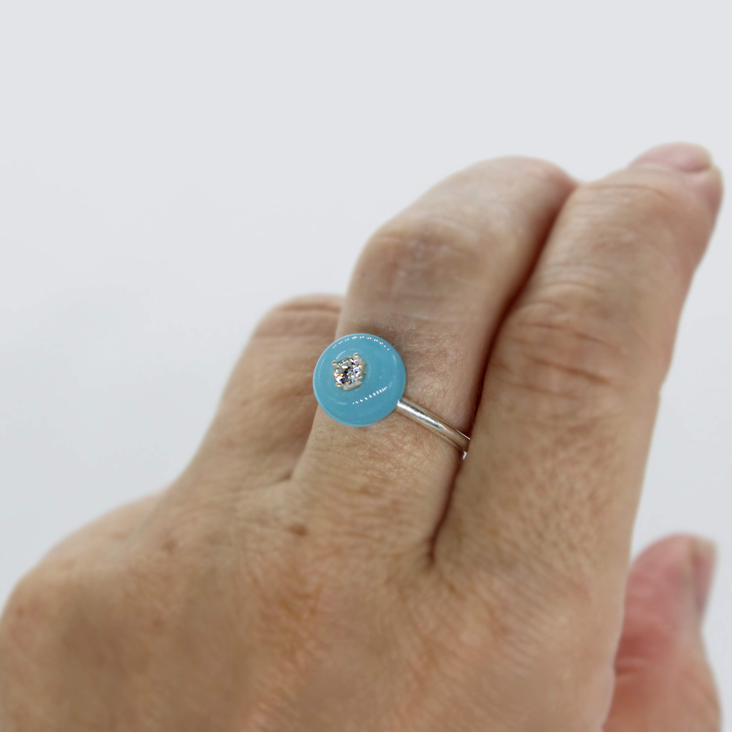 Anillo de color minimal apilable - Imagen 13