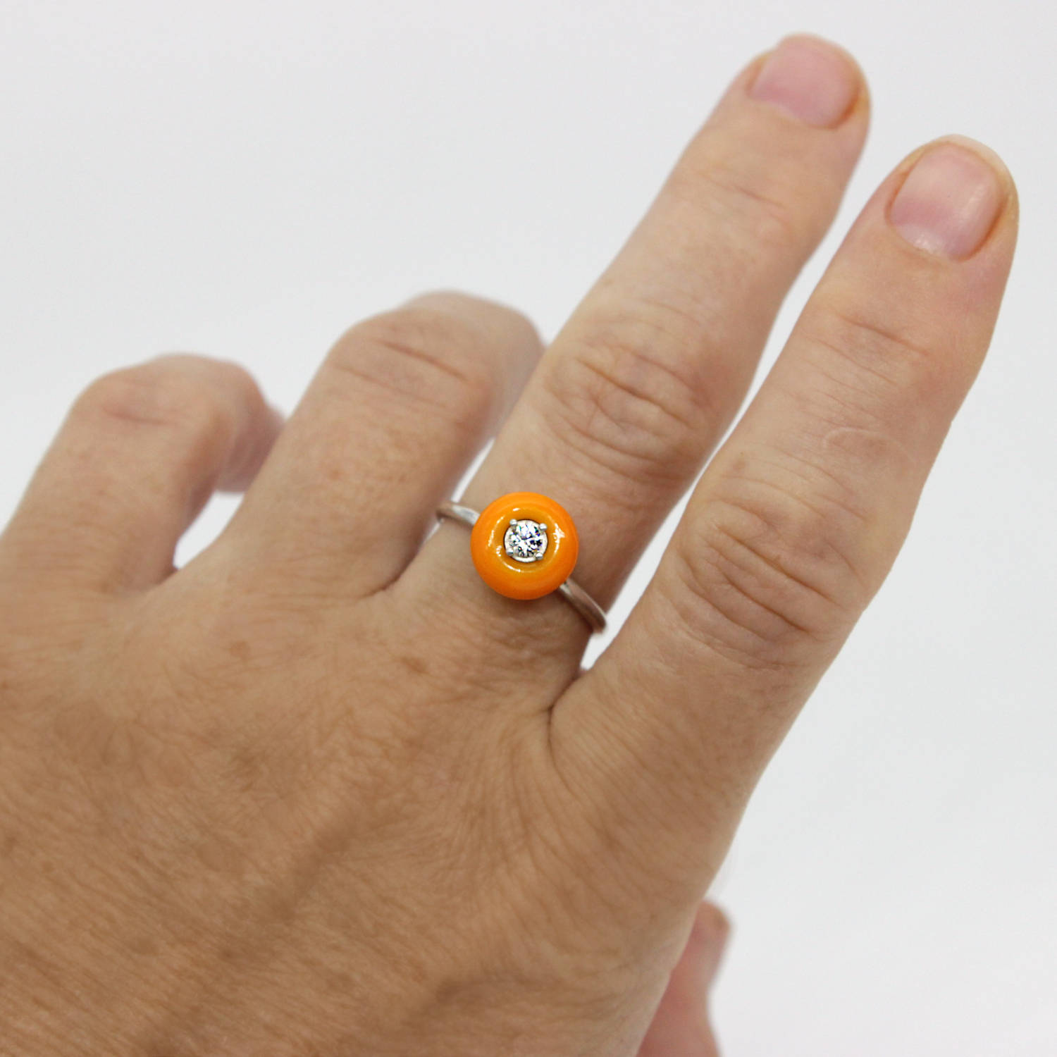 Anillo de color minimal apilable - Imagen 19